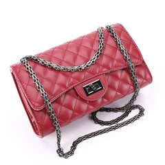 2025 New European and American Fashion Trendy Diamond Plaid Chain Bag Chanel Style Women's Bag Shoulder Crossbody Bag Women's Bag Small Bag