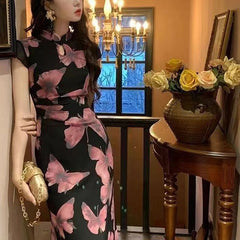 Butterfly Cheongsam Dress