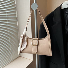 PU Square Shoulder Bag with Stone Pattern