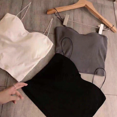 Summer Thin Oil Painting Girl Tank Top