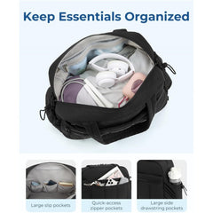 Travel Bag Large Capacity Duffel Bag Sports Fitness Bag with Wash Bag with Compartment Shoulder Bag