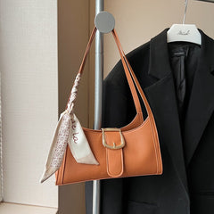 PU Square Shoulder Bag with Stone Pattern