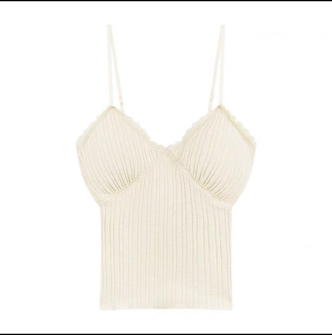 Ruffled bandeau top