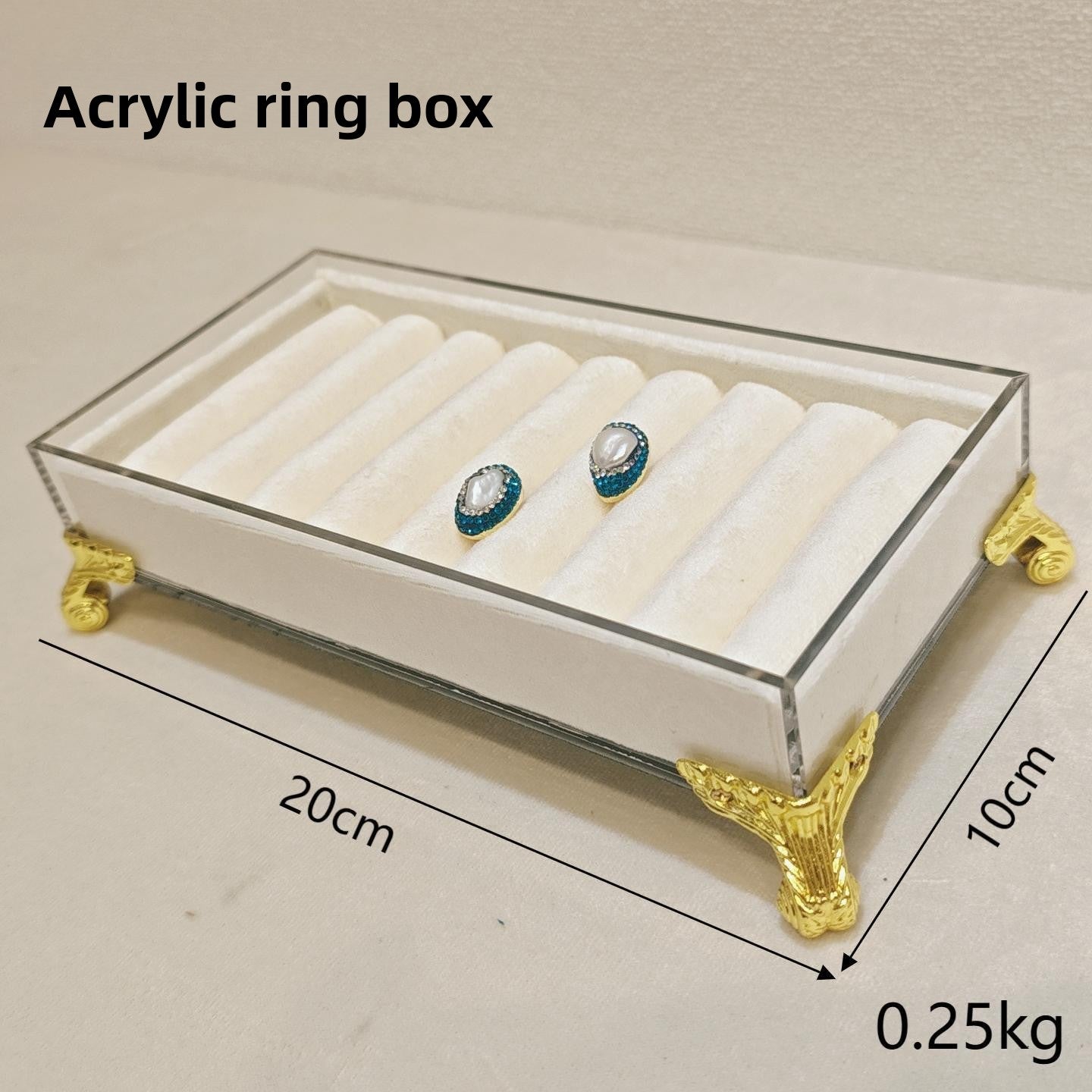Metal Velvet Jewelry Display Rack