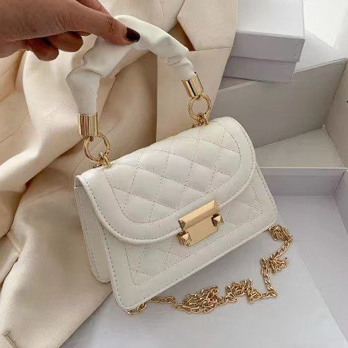 Shoulder Messenger Bag with Chain Strap