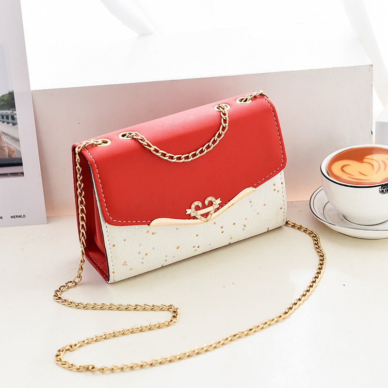 Heart Shoulder Bag Bow Pearl Pendant