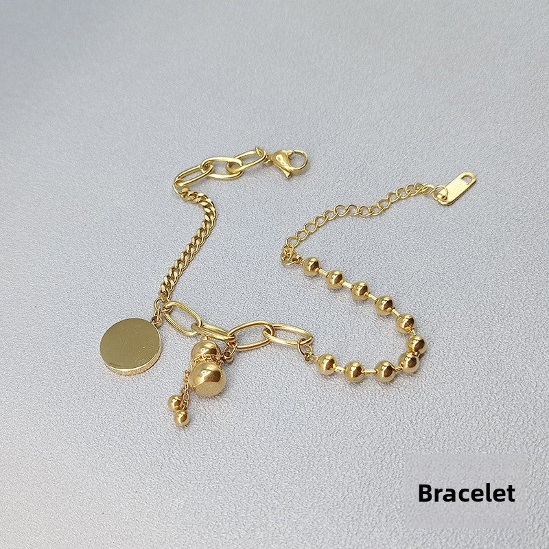Rose Gold Titanium Steel First Jewelry