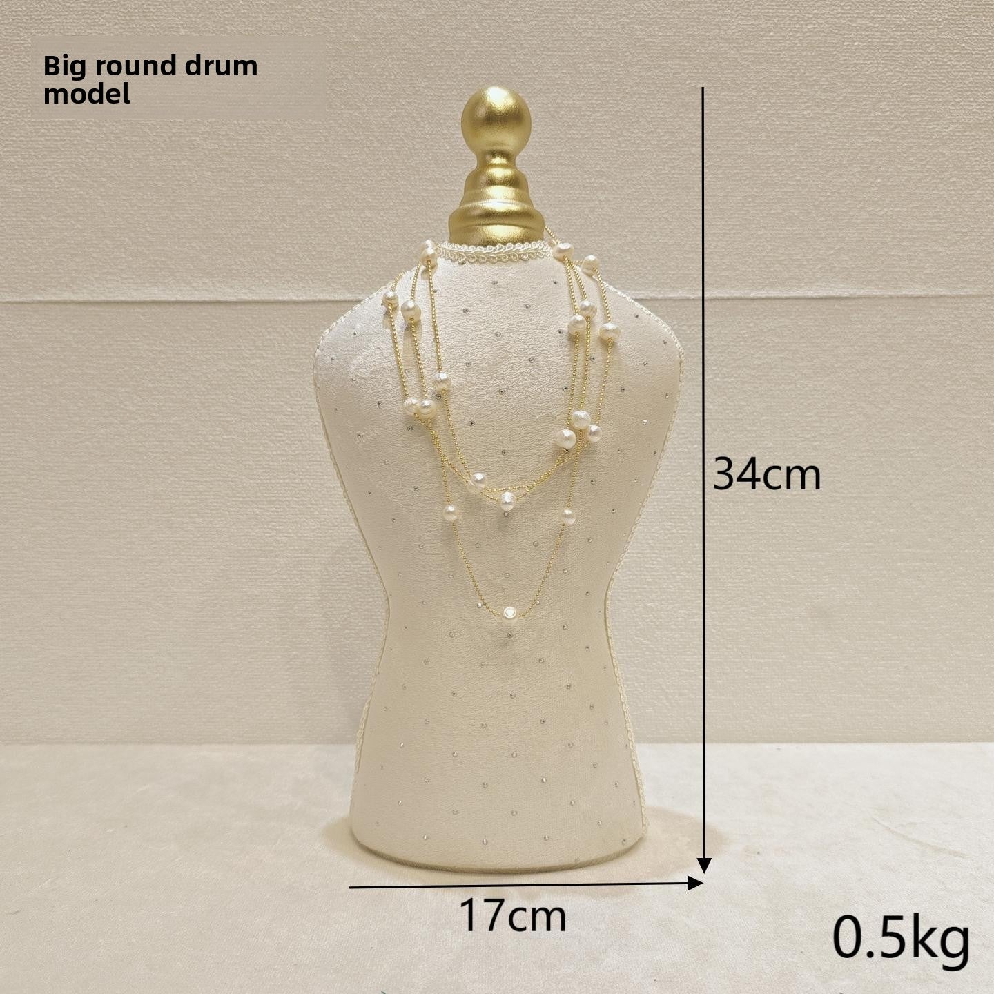 Metal Velvet Jewelry Display Rack