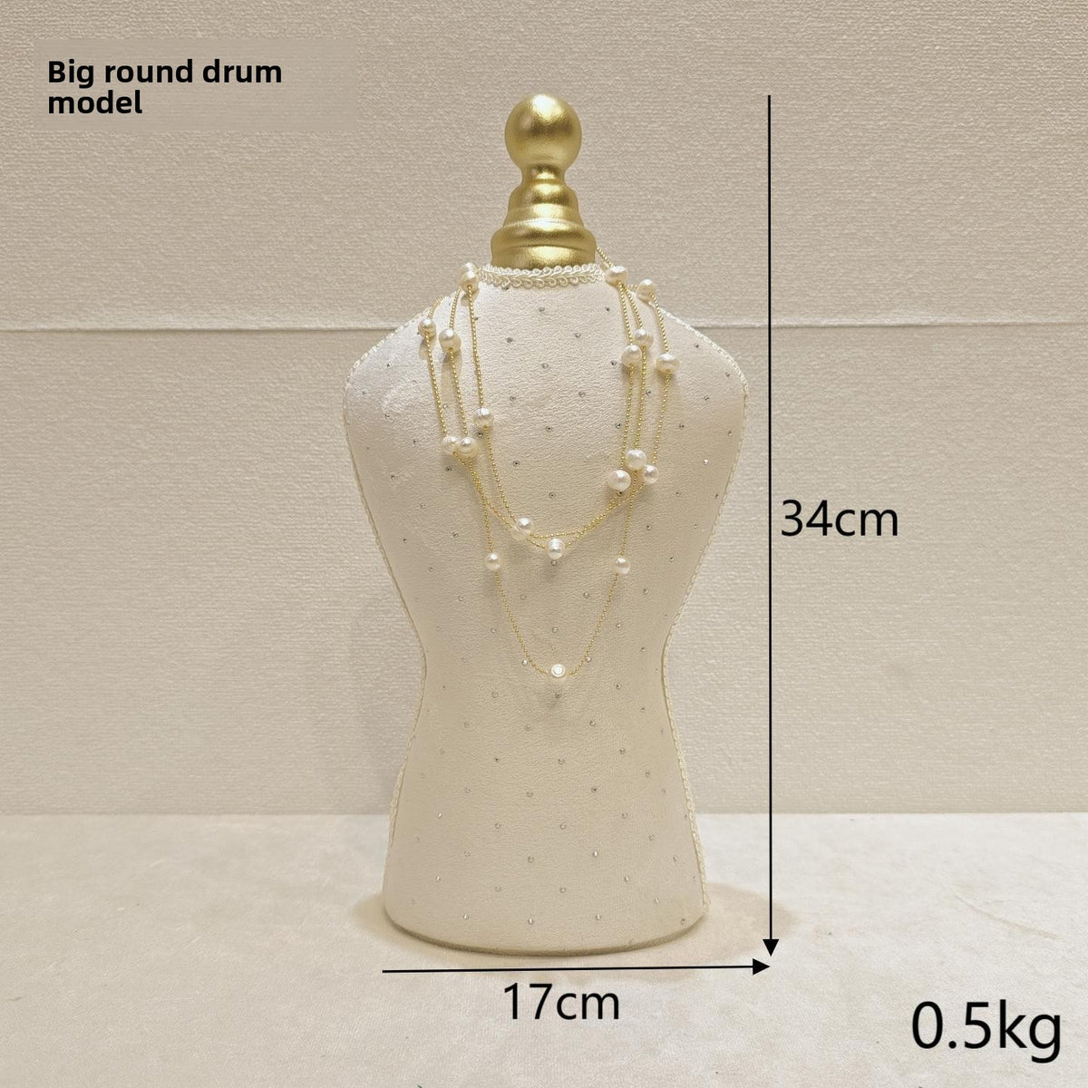 Metal Velvet Jewelry Display Rack
